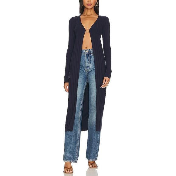 House Of Harlow 1960 x Revolve 'Tacy' Blue O Ring Cardigan Size S